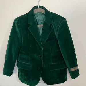 Spring Notion Emerald Green Velvet Blazer